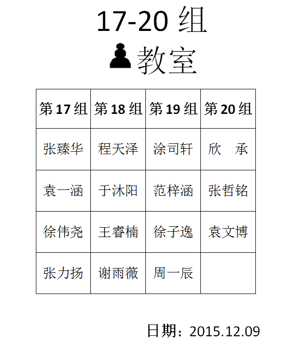 2015年秋季定级赛第十一场